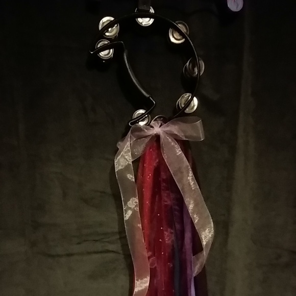 Gypsy Custom Moon Tambourine Ribbons/Beads - Picture 2 of 8